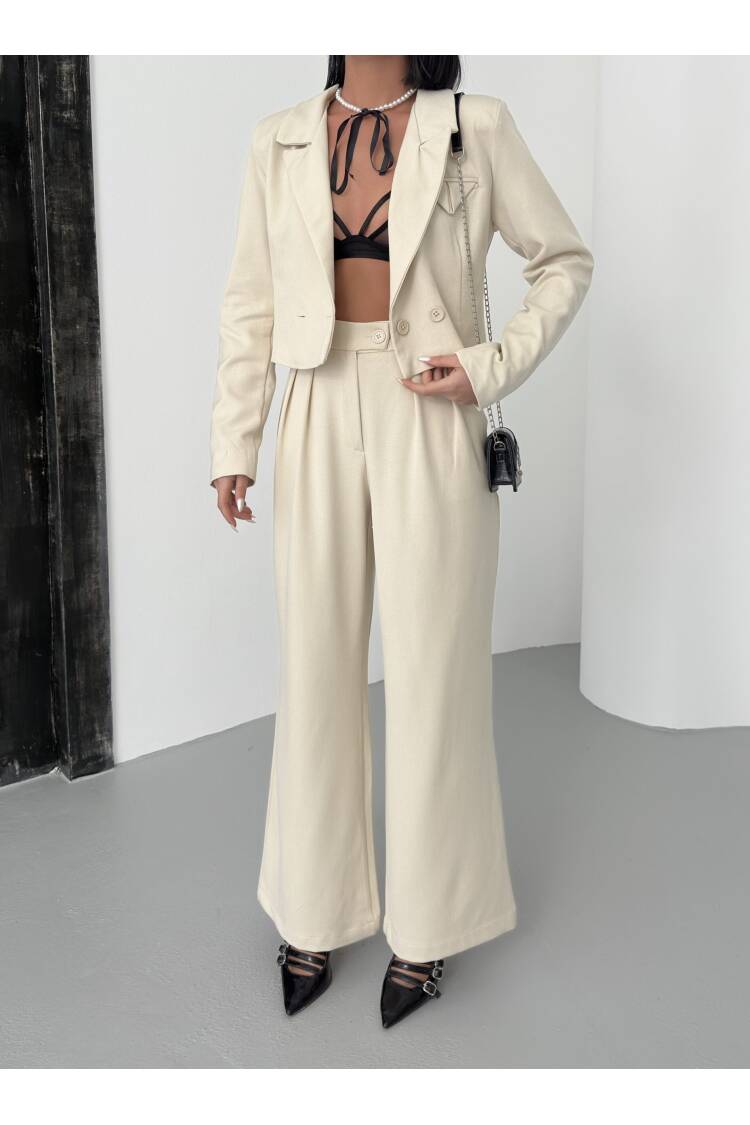 Crop Jacket Suit