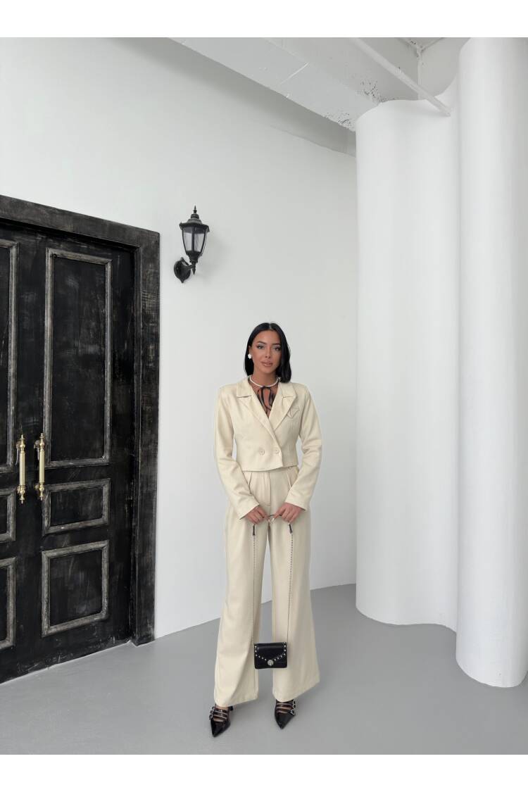 Crop Jacket Suit