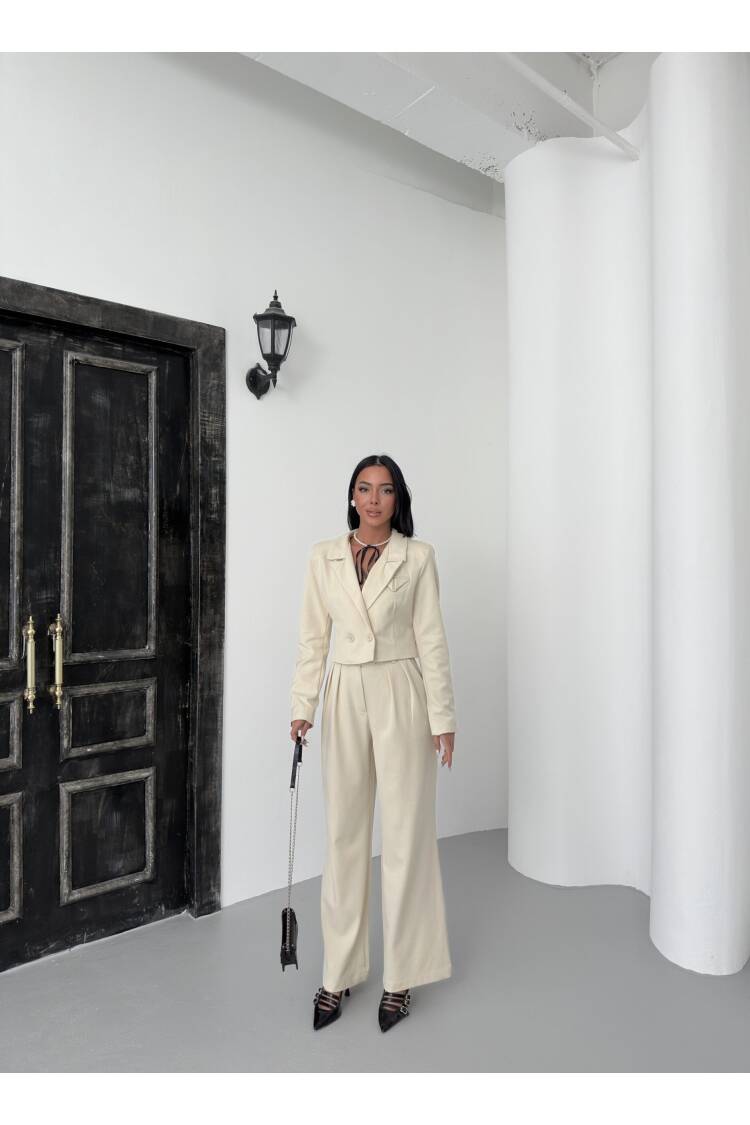 Crop Jacket Suit