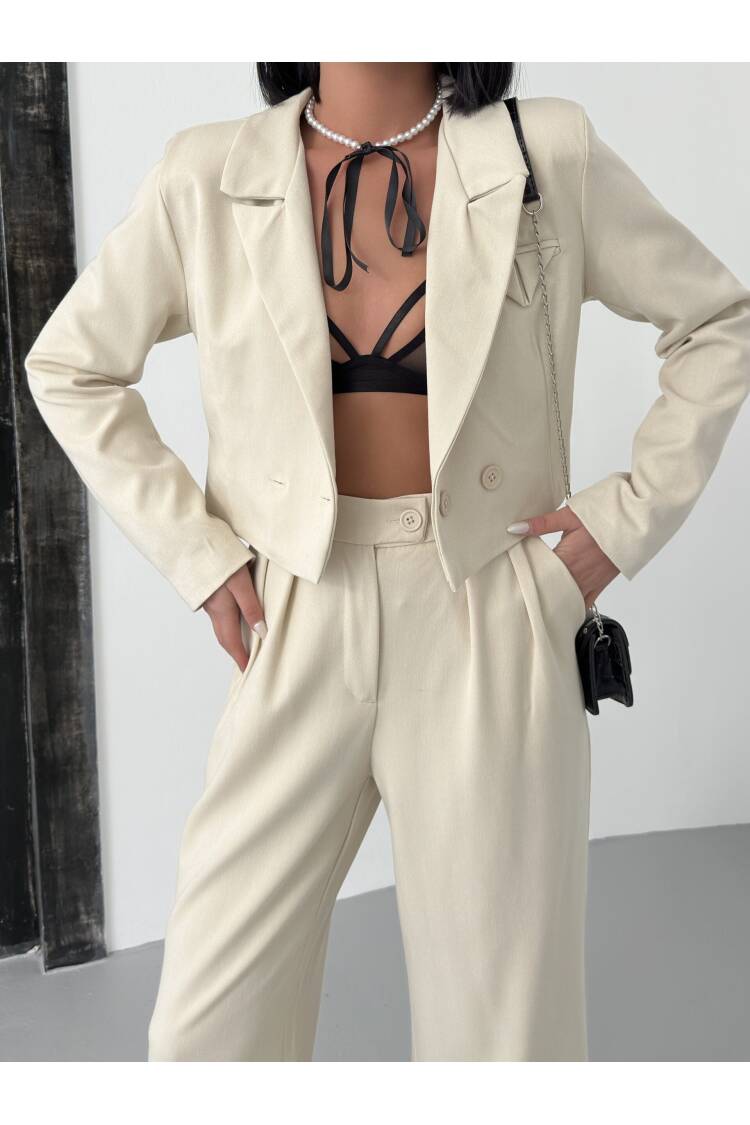 Crop Jacket Suit