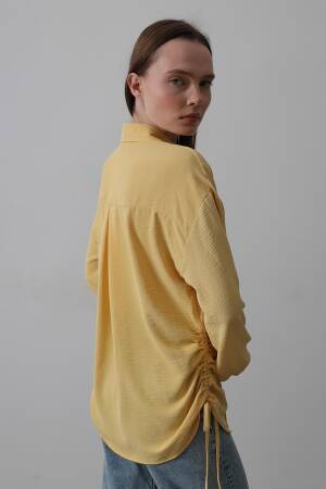 Biye Detailed Ayrobin Shirt - Reyon - Globality Store - Women Clothes Wholesale Turkey