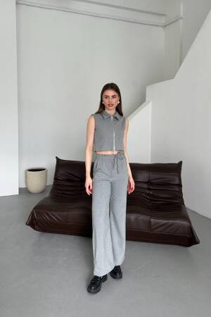 Zero Sleeve Vest Suit - My Fashion - Globality Store - Women Clothes Wholesale Turkey