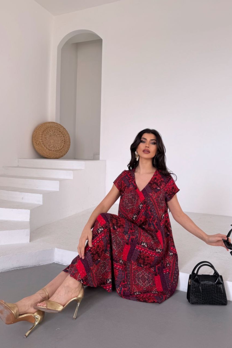 V Neck Sleeveless Dress