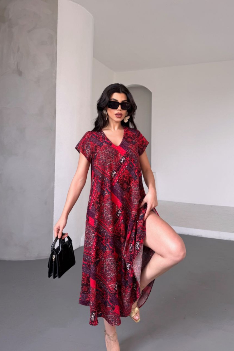 V Neck Sleeveless Dress