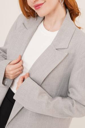 WholesaleBlazer Jacket With Lining Line Detail - Lustrin - Globality Store - Women Clothes Wholesale Turkey