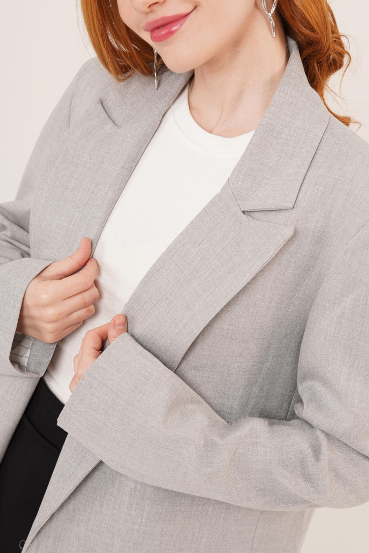 WholesaleBlazer Jacket With Lining Line Detail