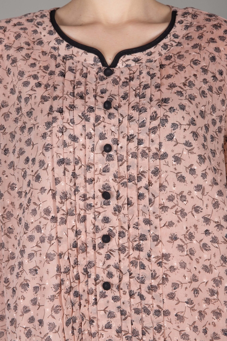 Round Neck Empirme Dress