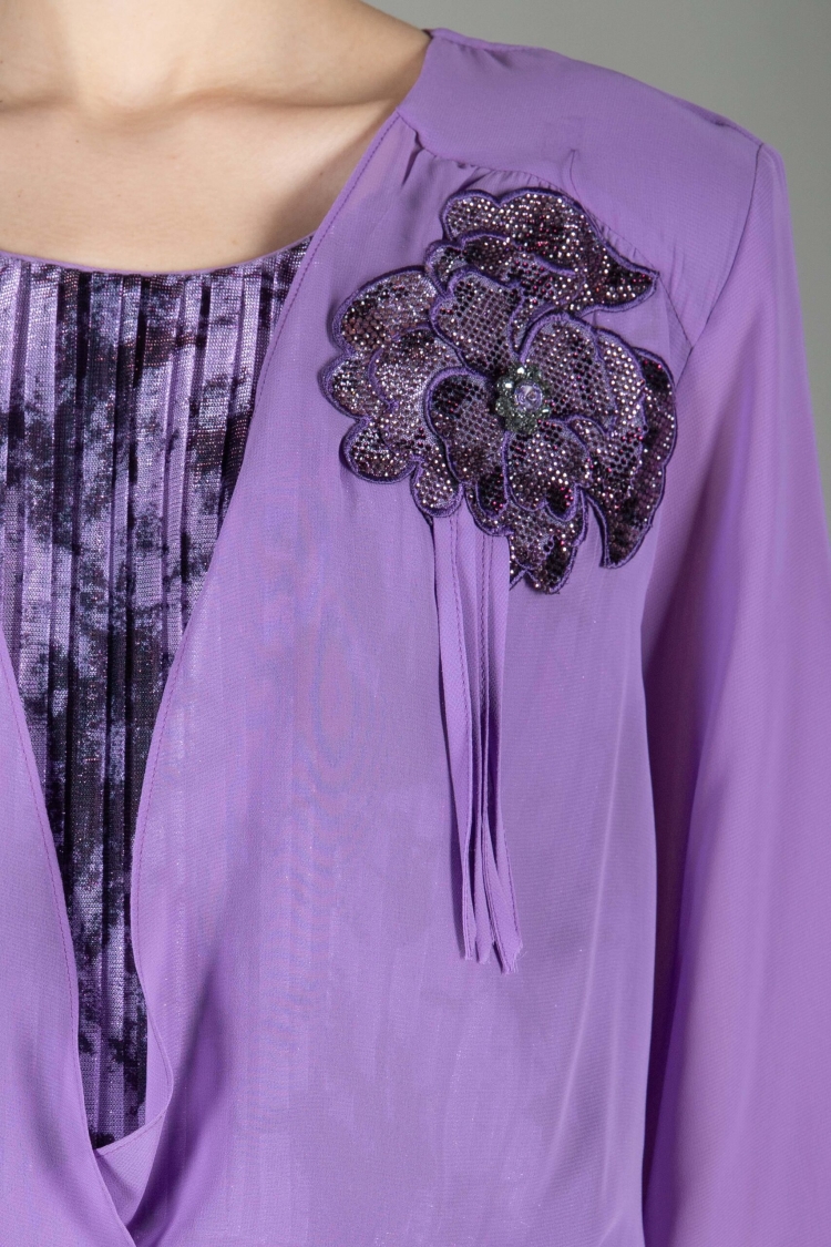 V Cut Bolero Dress
