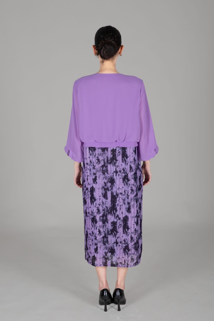 V Cut Bolero Dress