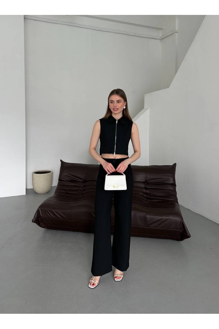 Zero Sleeve Vest Suit