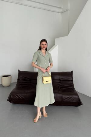 Half Sleeve Jacket Suit - My Fashion - Globality Store - Women Clothes Wholesale Turkey