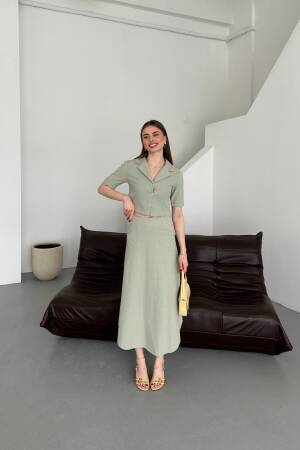 Half Sleeve Jacket Suit - My Fashion - Globality Store - Women Clothes Wholesale Turkey