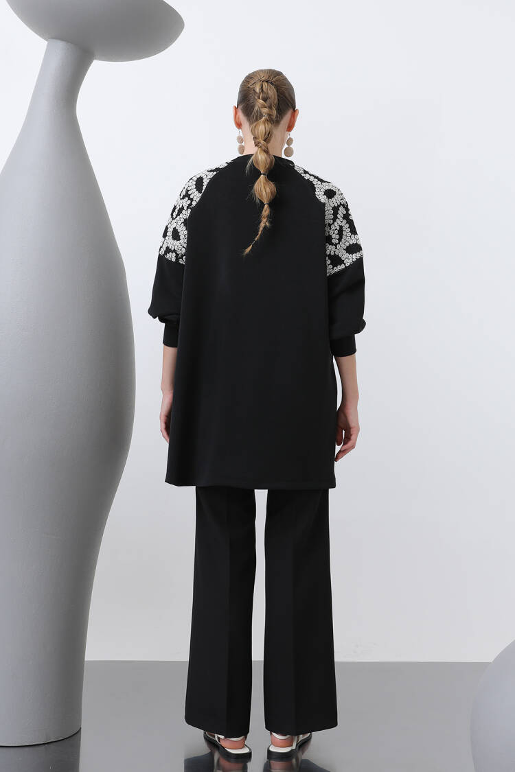 Women's Cargo Pocket Shoulder & Pocket Garnished Tunic