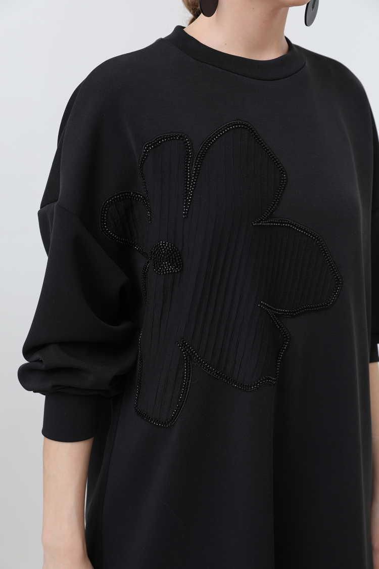 Women's Front Embroidered Garni Detailed Tunic