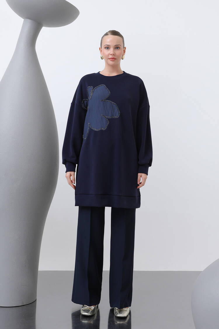 Women's Front Embroidered Garni Detailed Tunic