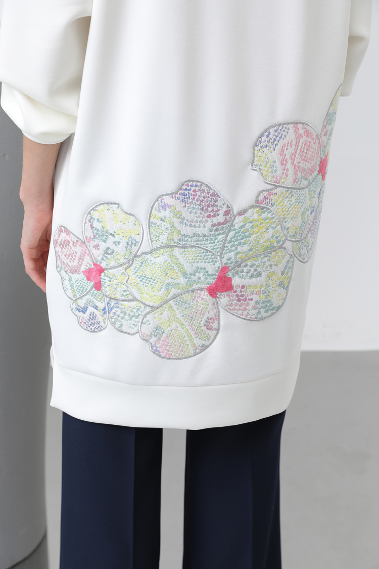 Women's Front And Back Embroidery Detailed Garnished Tunic