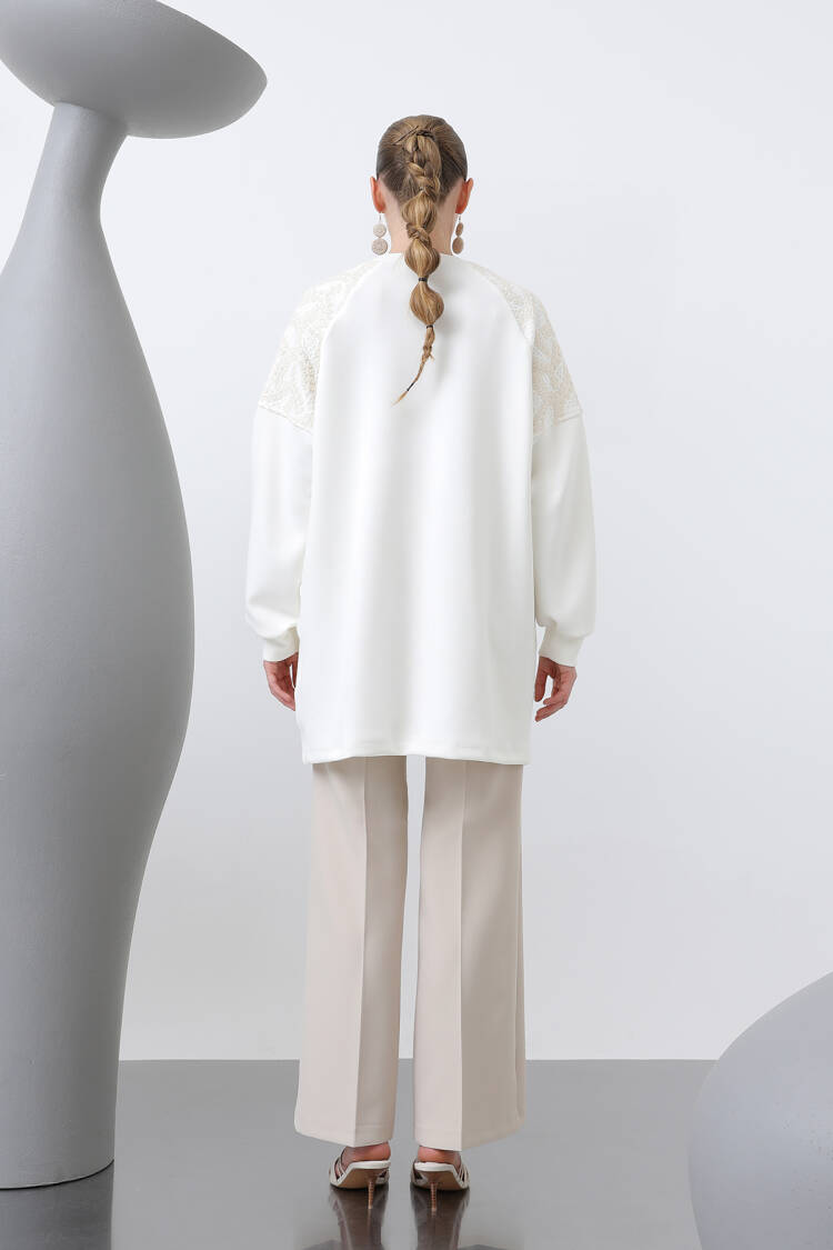 Women's Cargo Pocket Shoulder & Pocket Garnished Tunic