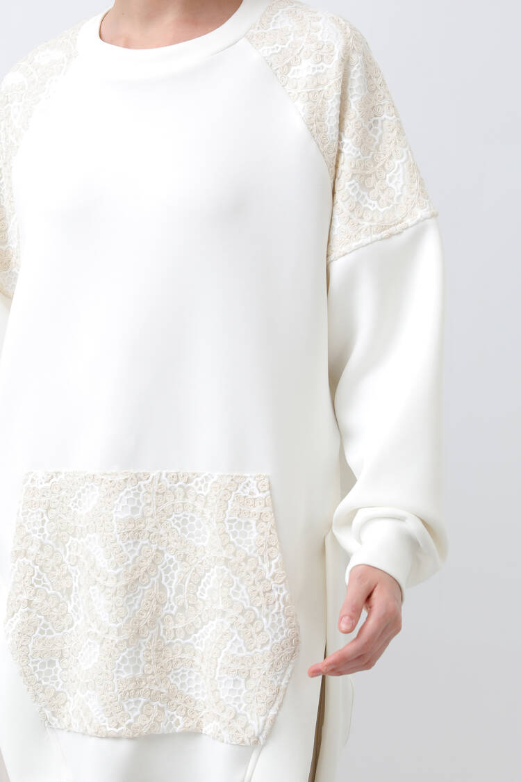 Women's Cargo Pocket Shoulder & Pocket Garnished Tunic