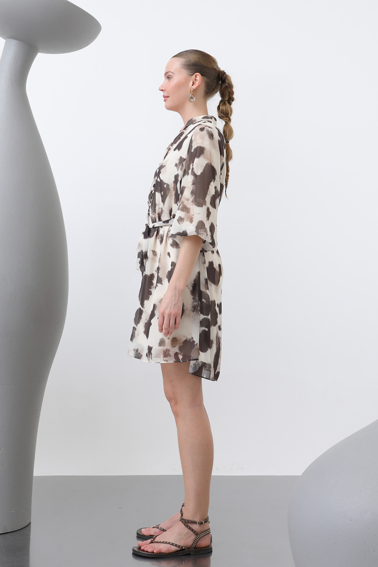 Women's Patterned Short Dress
