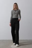 Half-Elastic Waist Palazzo Pants - Reyon - Globality Store - Women Clothes Wholesale Turkey