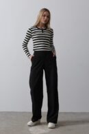 Half-Elastic Waist Palazzo Pants - Reyon - Globality Store - Women Clothes Wholesale Turkey