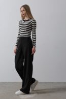 Half-Elastic Waist Palazzo Pants - Reyon - Globality Store - Women Clothes Wholesale Turkey