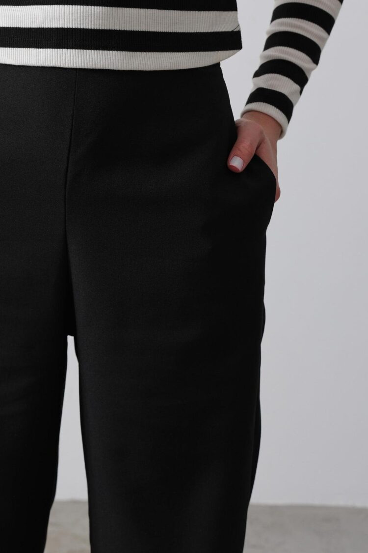 Half-Elastic Waist Palazzo Pants