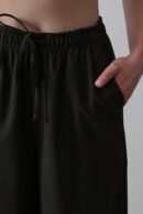 Wide Leg Pants With Elastic Waist - Reyon - Globality Store - Women Clothes Wholesale Turkey