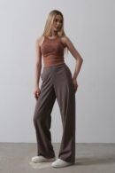 Half-Elastic Waist Palazzo Pants - Reyon - Globality Store - Women Clothes Wholesale Turkey