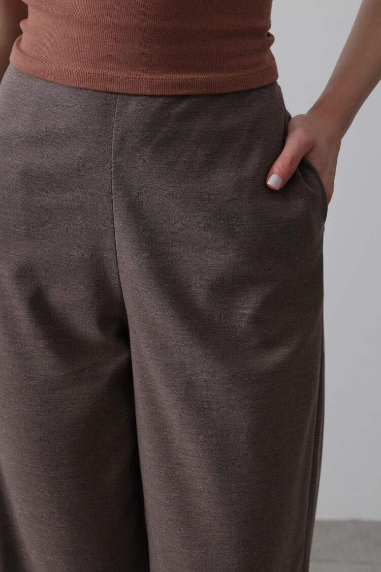 Half-Elastic Waist Palazzo Pants