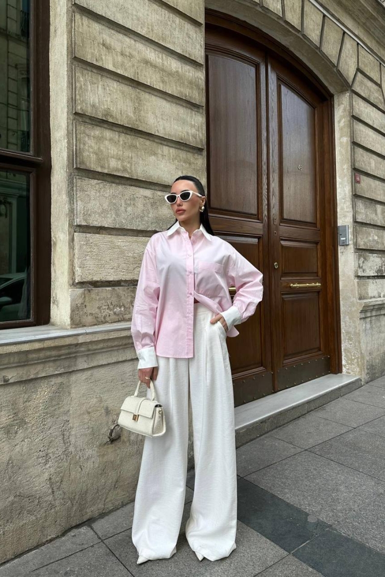 Trousers - Ecru - ESPADA - Globality Store - Women Clothes Wholesale Turkey