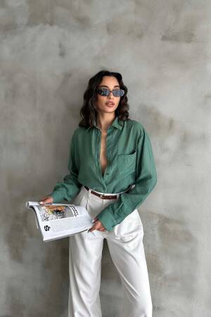 Tensel Oversize Shirt - Radica Fashion - Globality Store - Women Clothes Wholesale Turkey