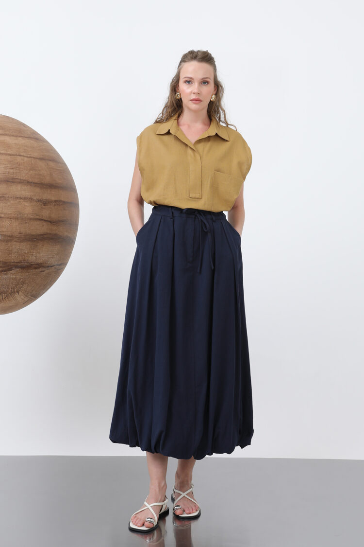 Women's Denim Balloon Skirt - SOUL - Globality Store - Women Clothes Wholesale Turkey