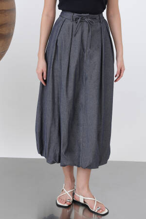 Denim Balloon Skirt - SOUL - Globality Store - Women Clothes Wholesale Turkey