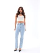 Denim Tall Flare - Blue - Fame - Globality Store - Women Clothes Wholesale Turkey