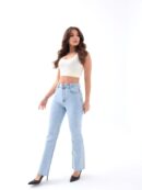 Denim Tall Flare - Blue - Fame - Globality Store - Women Clothes Wholesale Turkey