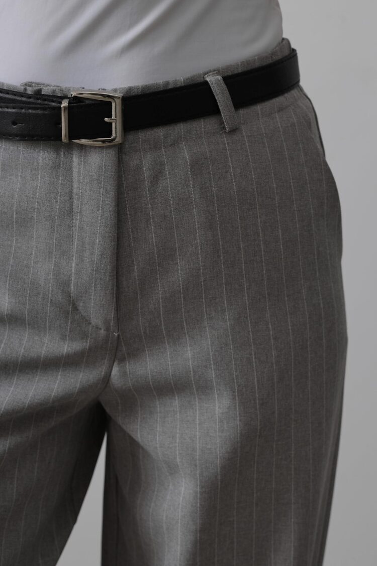Palazzo Pants With Belt - -white