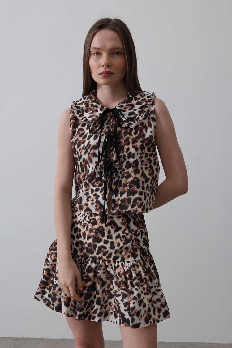 Bow Detailed Blouse - Multicolor - Reyon - Globality Store - Women Clothes Wholesale Turkey
