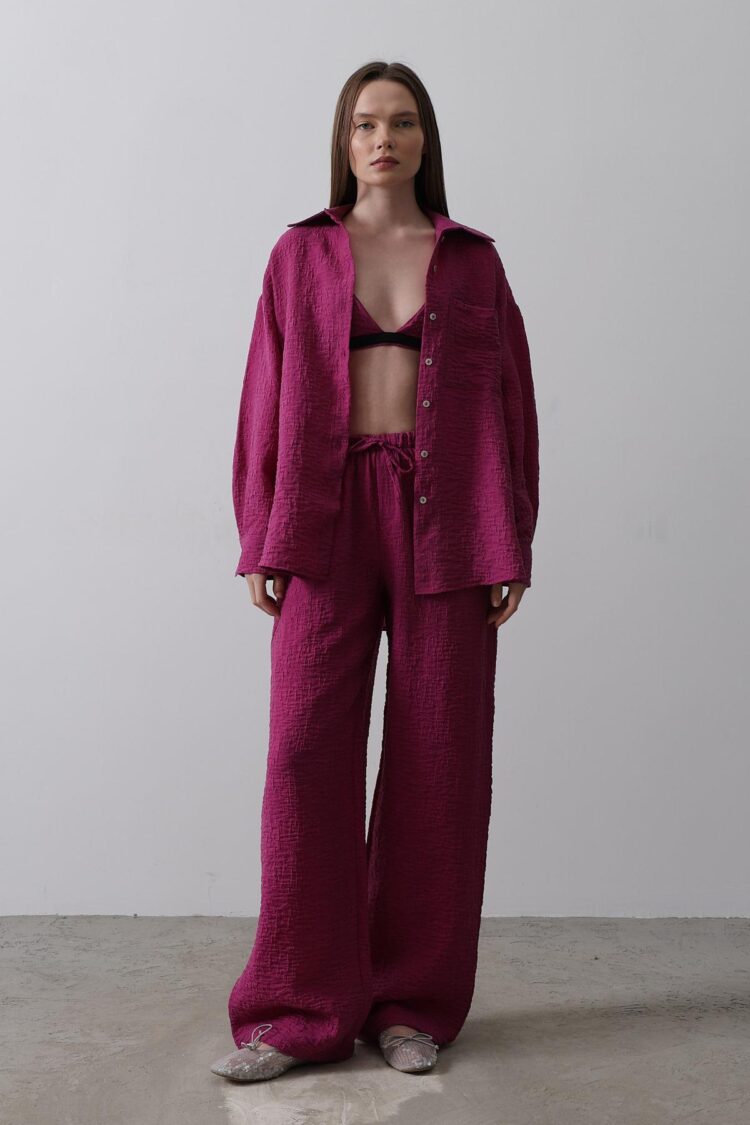 Jacquard Triple Set - Purple
