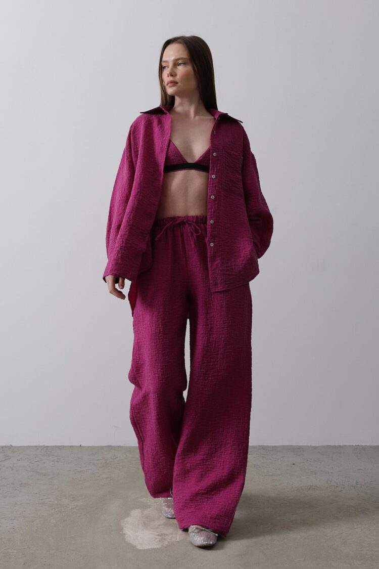 Jacquard Triple Set - Purple