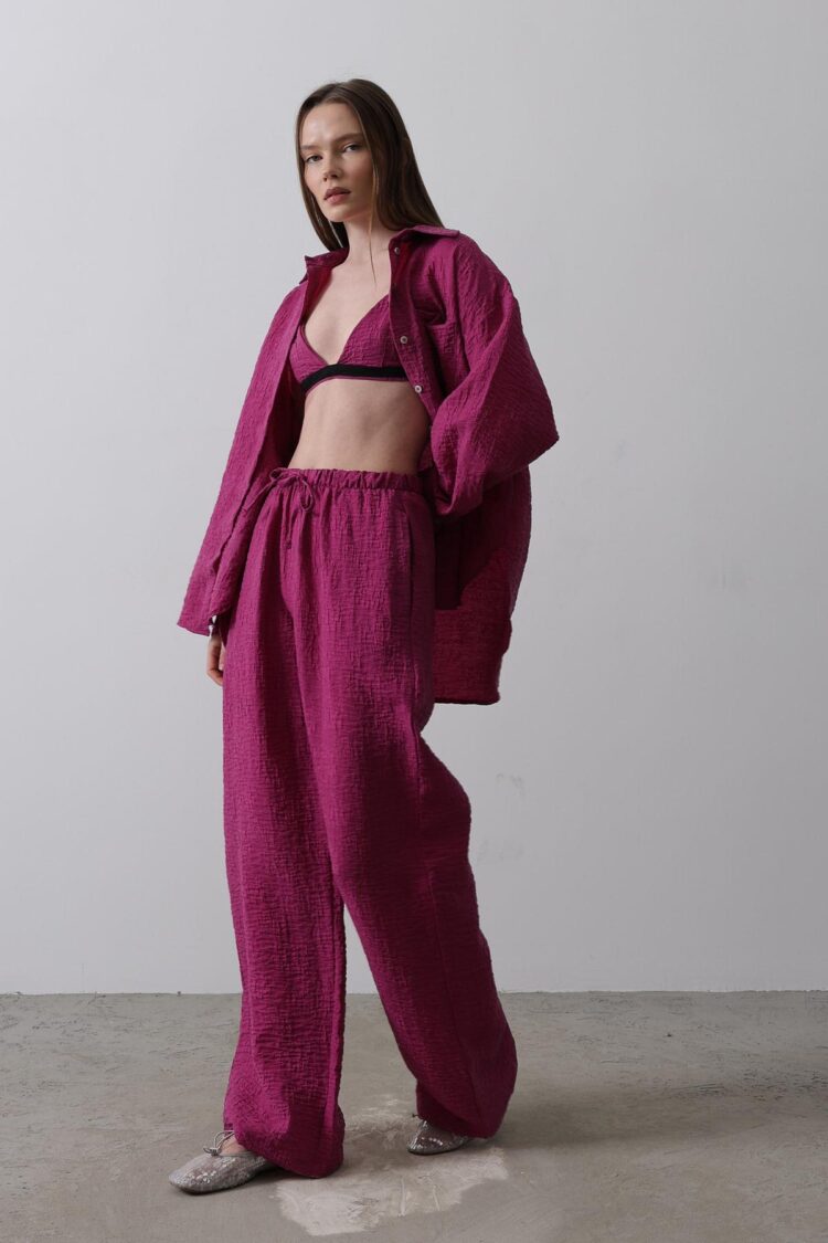 Jacquard Triple Set - Purple
