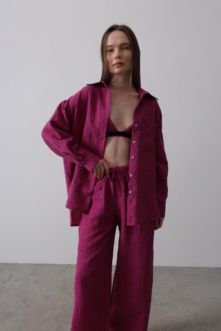 Jacquard Triple Set - Purple
