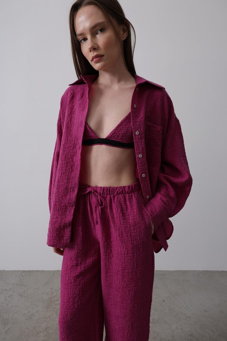 Jacquard Triple Set - Purple