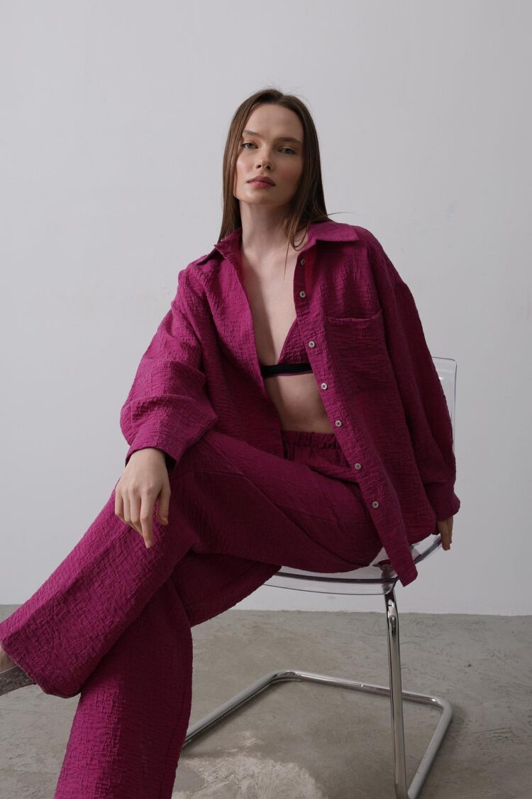 Jacquard Triple Set - Purple