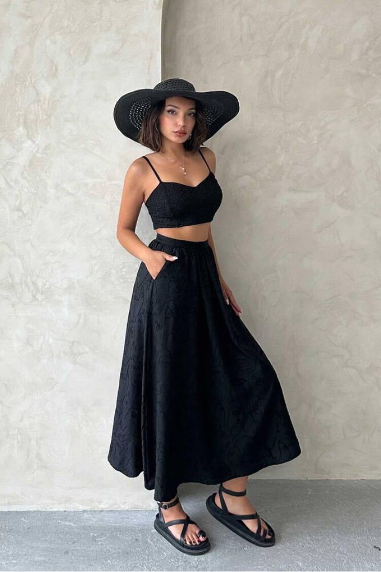 Embroidered Skirt - Brand: Topshow - Women's Clothing Wholesale - Globality Store