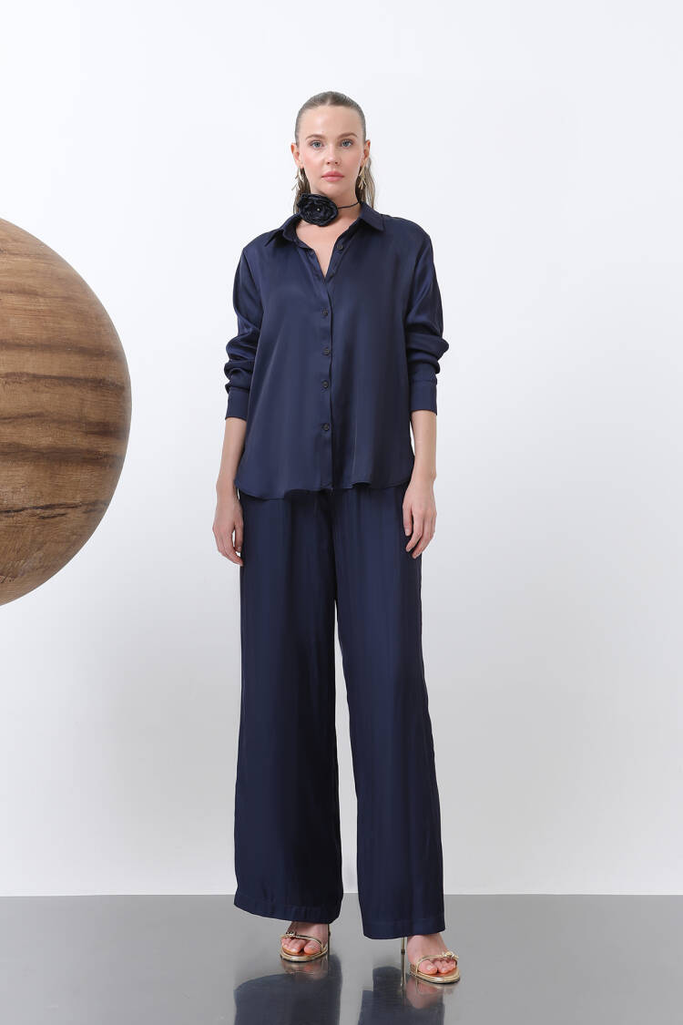 Women's Satin Shirt - Brand: SOUL - Women's Clothing Wholesale - Globality Store