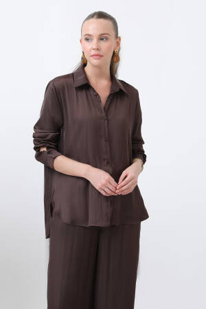 Women's Satin Shirt - Brand: SOUL - Women's Clothing Wholesale - Globality Store
