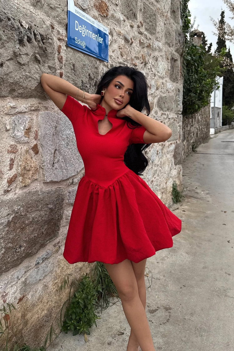 Window Detail Mini Dress
