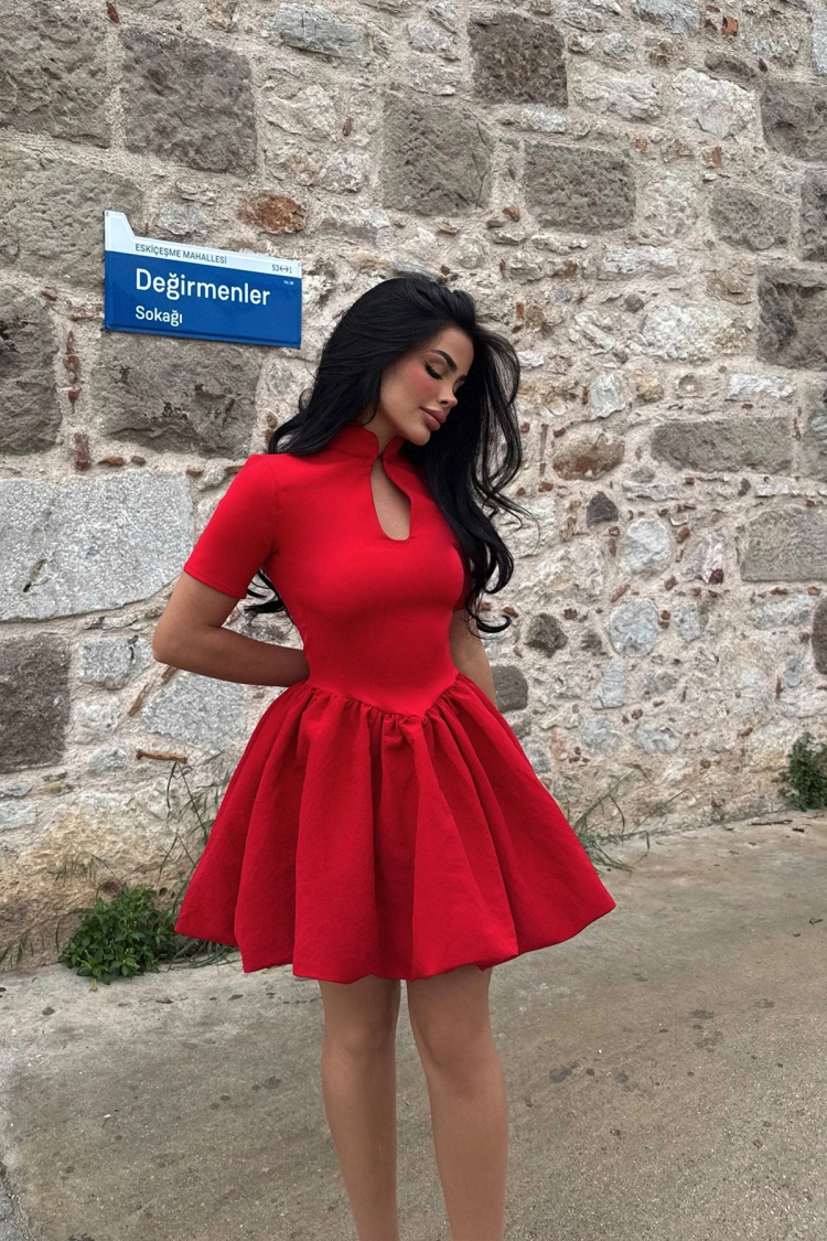 Window Detail Mini Dress