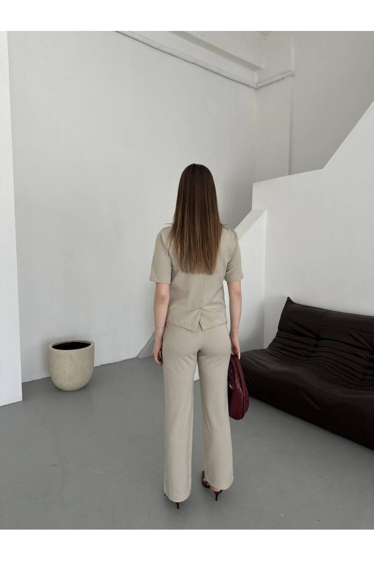 Polyviscose Half Sleeve Suit